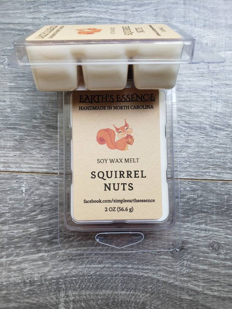 Squirrel Nuts 2 oz Soy Wax Melts, Handmade Soy Wax Melts, Highly Scent –  Earth's Essence