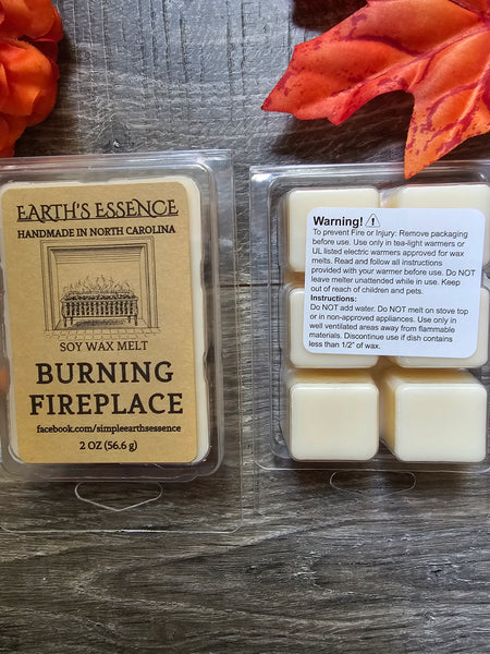 Burning Fireplace 2 oz Soy Wax Melt