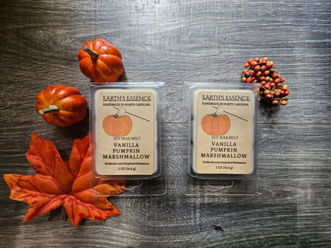Vanilla Pumpkin Marshmallow 2 oz Soy Wax Melt