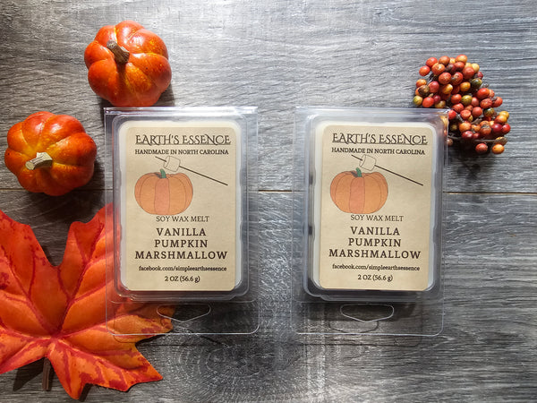 Vanilla Pumpkin Marshmallow 2 oz Soy Wax Melt