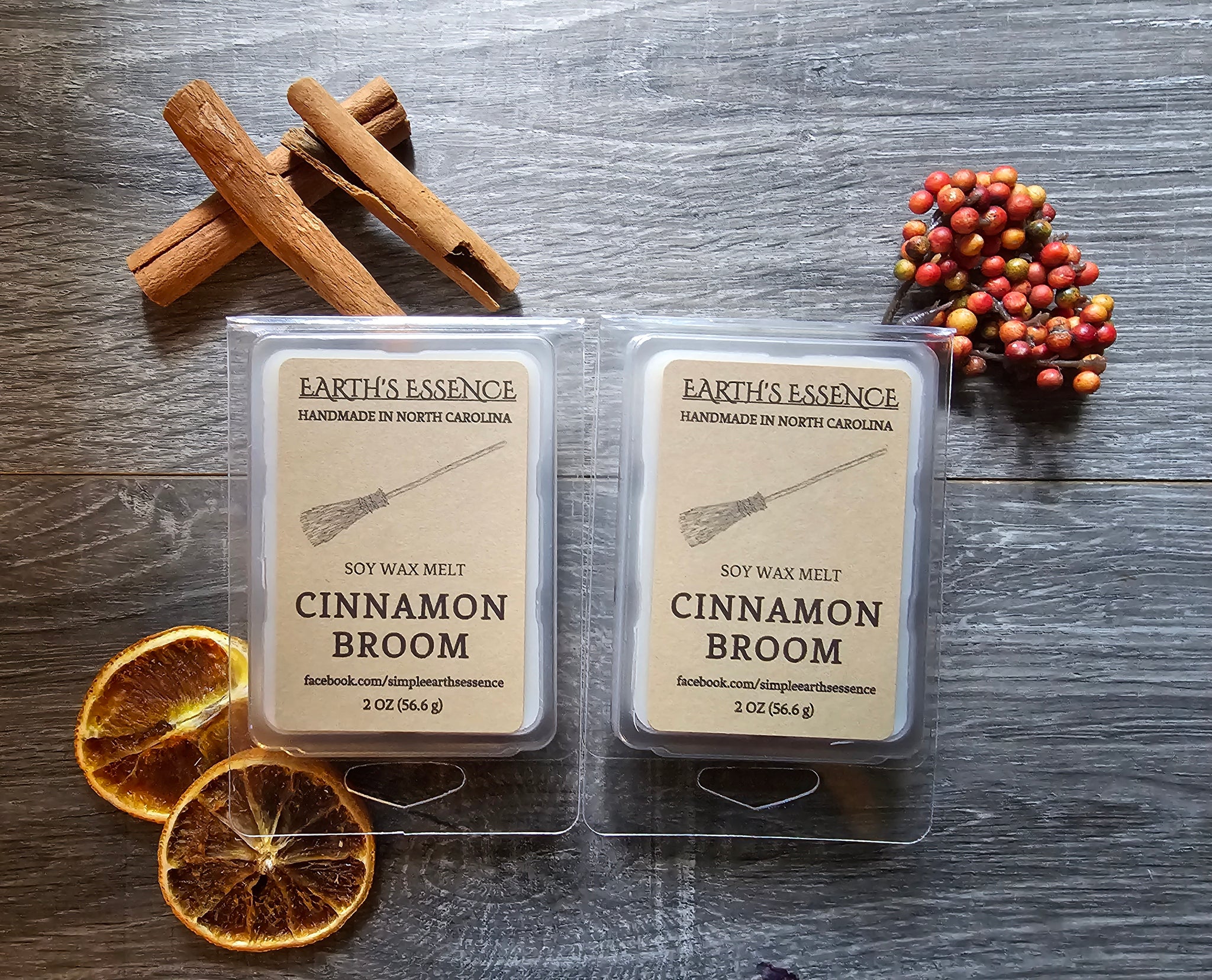Cinnamon Broom 2 oz Soy Wax Melt