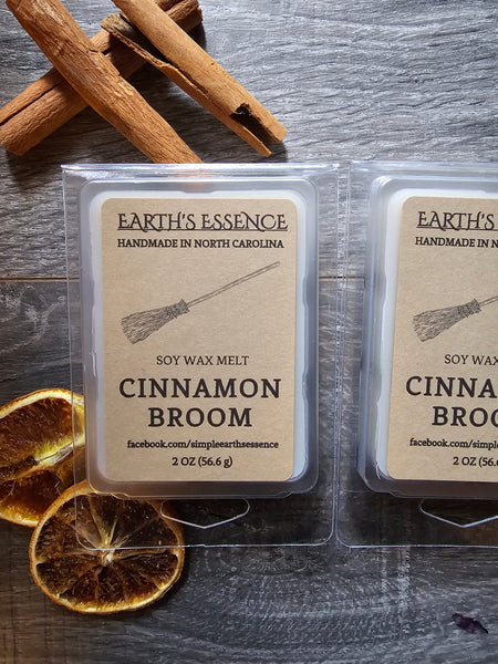 Cinnamon Broom 2 oz Soy Wax Melt