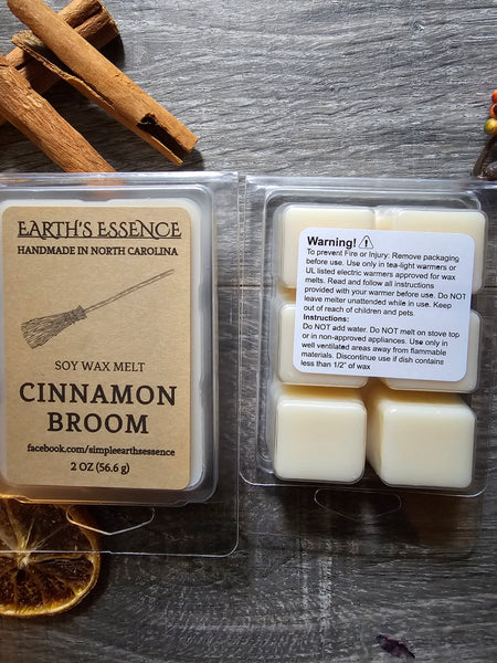 Cinnamon Broom 2 oz Soy Wax Melt