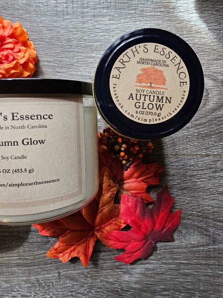 Autumn Glow Mason Jar Candles, Choose a Size