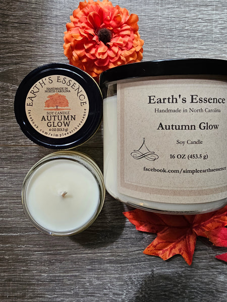 Autumn Glow Mason Jar Candles, Choose a Size