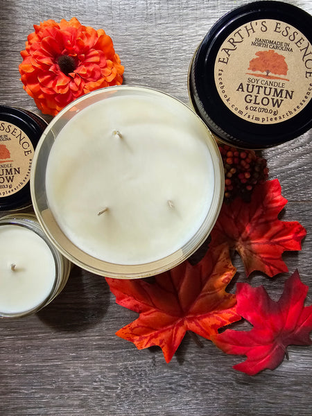 Autumn Glow Mason Jar Candles, Choose a Size