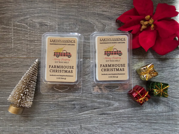 Farmhouse Christmas 2 oz Soy Wax Melt