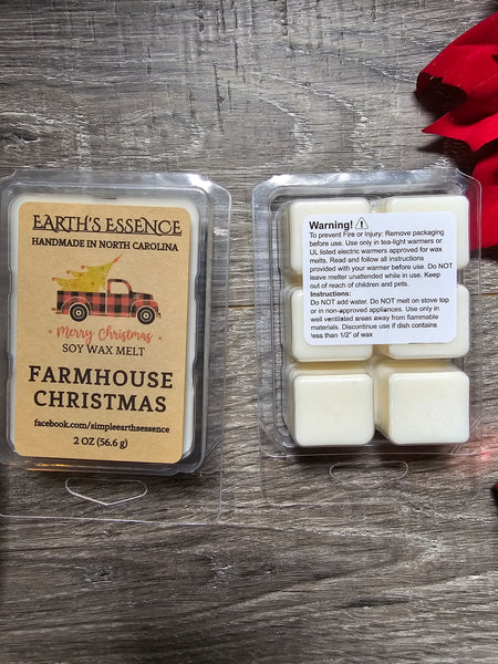 Farmhouse Christmas 2 oz Soy Wax Melt
