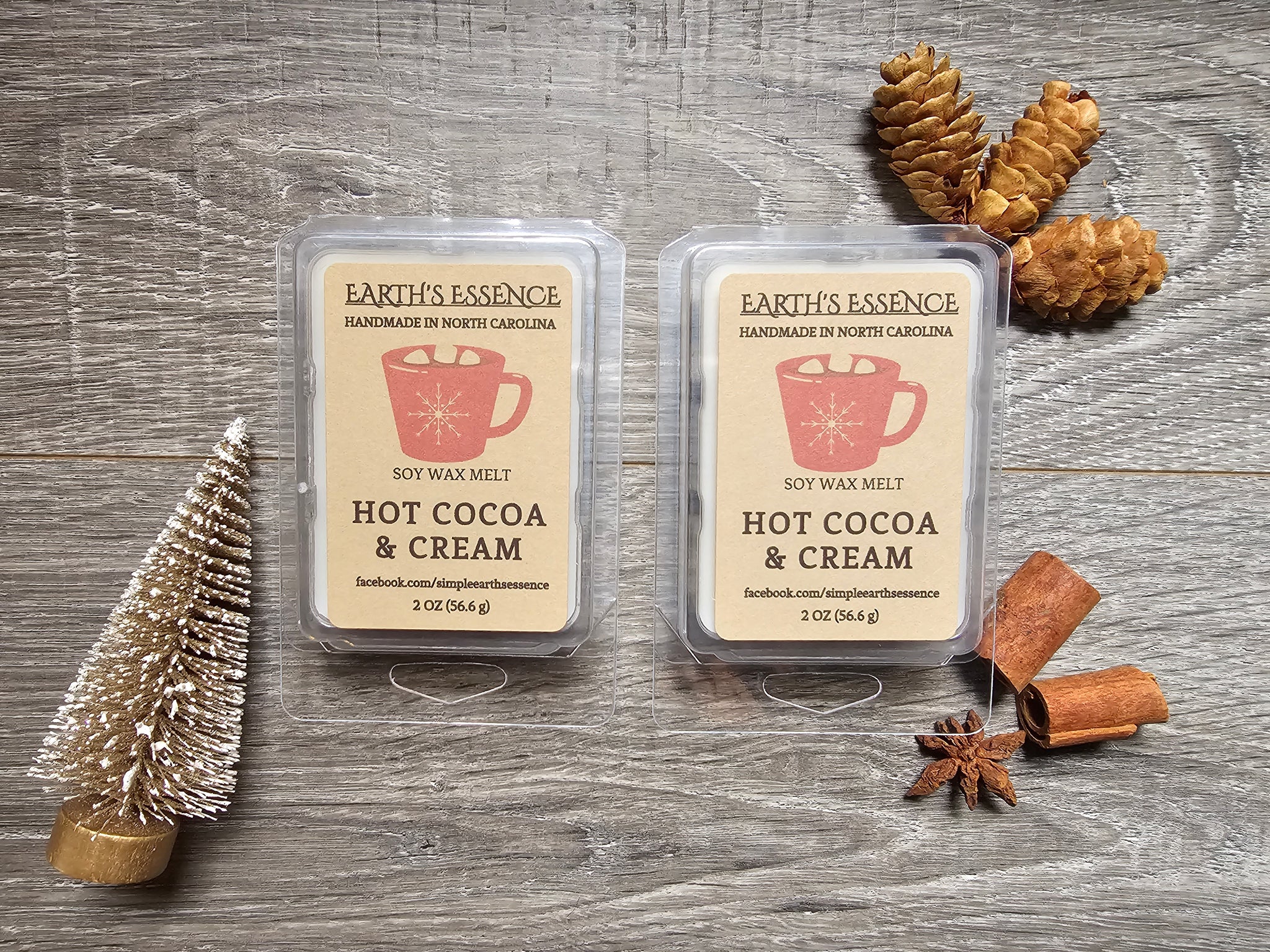 Hot Cocoa & Cream 2 oz Soy Wax Melt