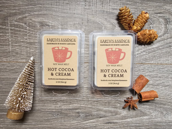 Hot Cocoa & Cream 2 oz Soy Wax Melt