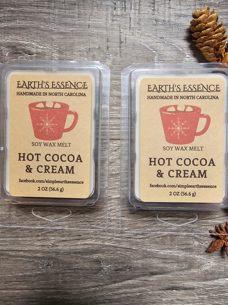 Hot Cocoa & Cream 2 oz Soy Wax Melt