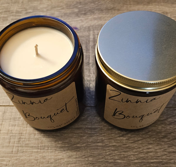 Zinnia Bouquet 8 oz Soy Candle