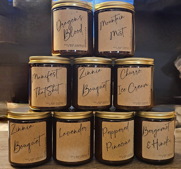 Churro Ice Cream 8 oz Soy Candle