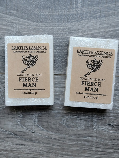 Fierce Man 4 oz Goats Milk Soap