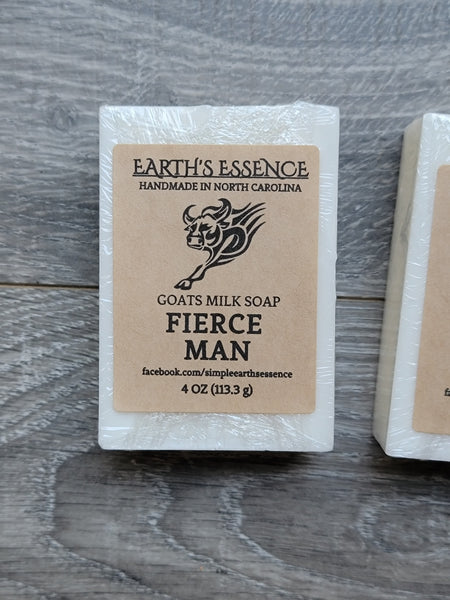 Fierce Man 4 oz Goats Milk Soap