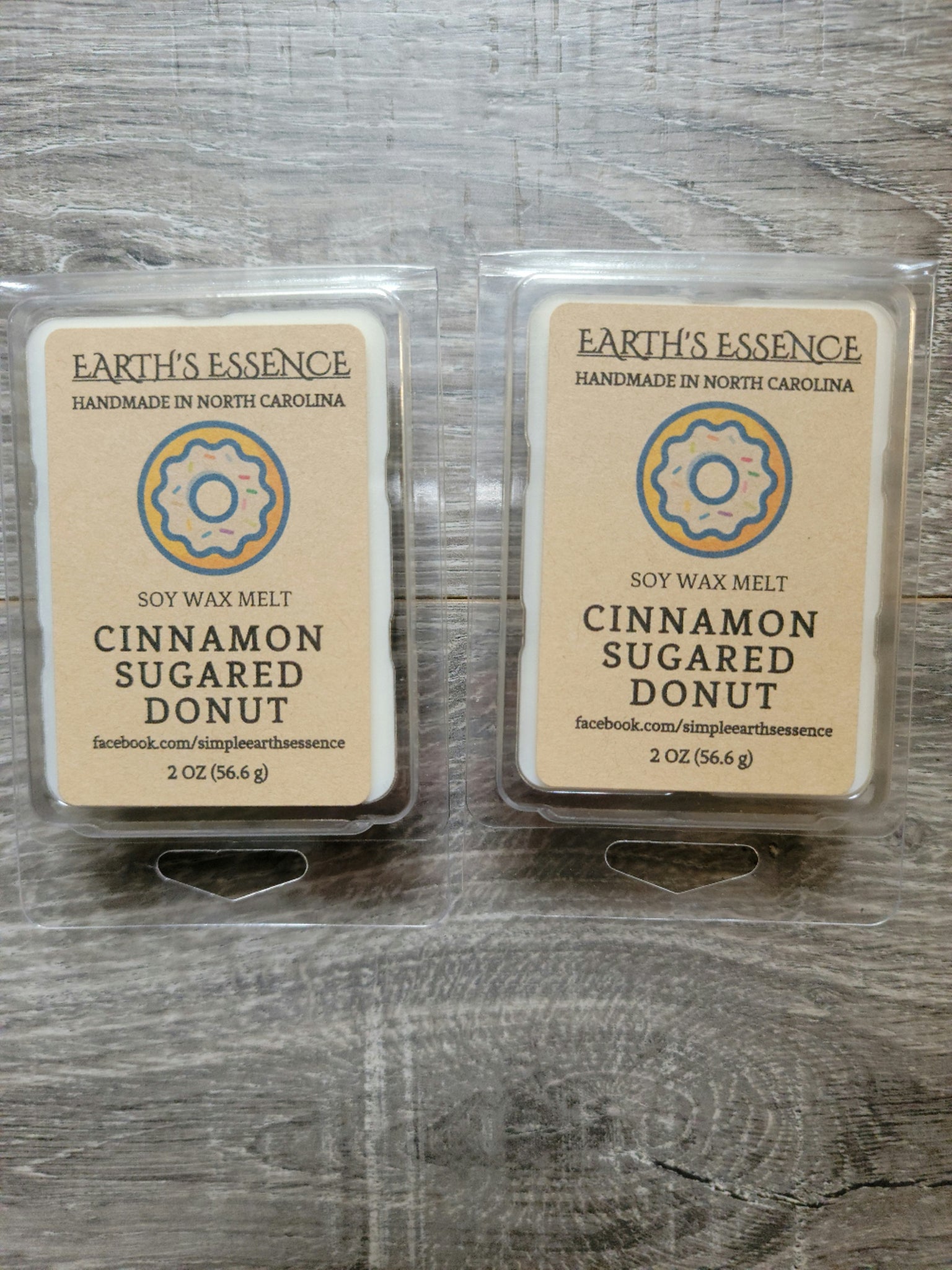 Cinnamon Sugar Donut 2 oz Soy Wax Melt