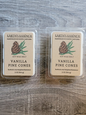 Vanilla Pine Cones 2 oz Soy Wax Melt