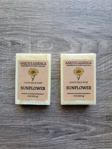 Sunflower 4 oz Goats Milk Soap