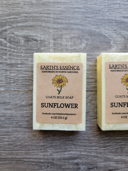 Sunflower 4 oz Goats Milk Soap