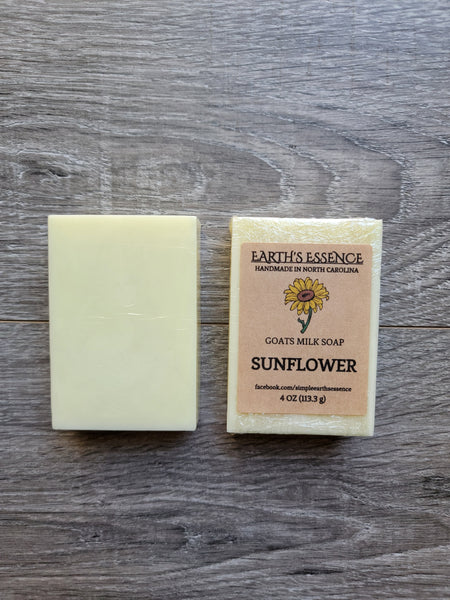 Sunflower 4 oz Goats Milk Soap