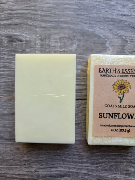 Sunflower 4 oz Goats Milk Soap