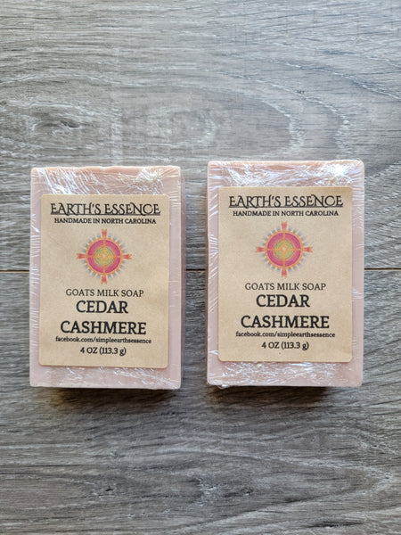 Cedar Cashmere 4 oz Goats Milk Soap