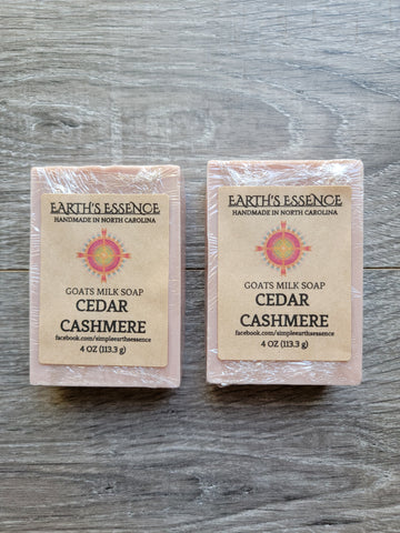 Cedar Cashmere 4 oz Goats Milk Soap