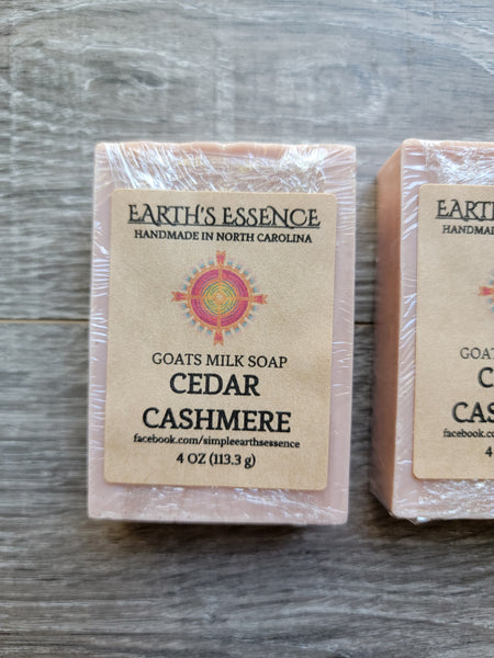 Cedar Cashmere 4 oz Goats Milk Soap