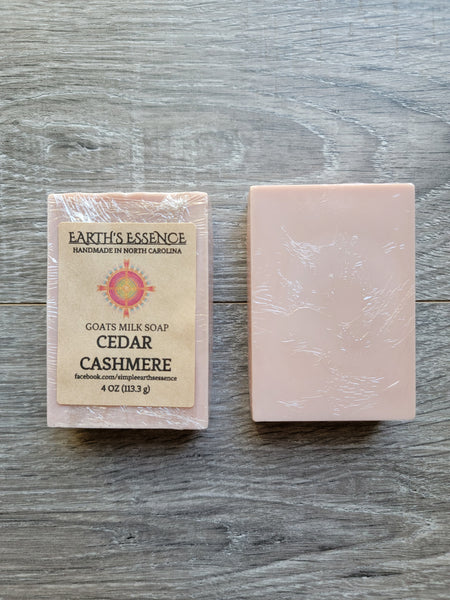 Cedar Cashmere 4 oz Goats Milk Soap