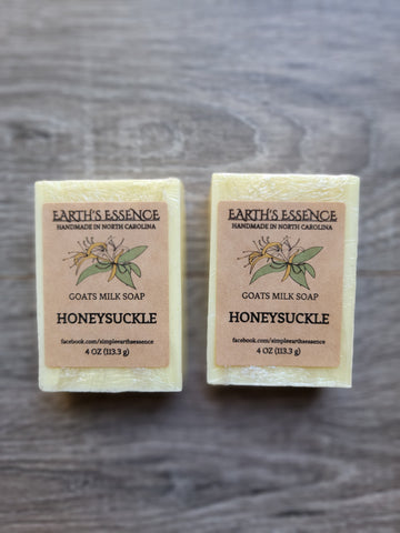 Honeysuckle 4 oz Goats Milk Soap