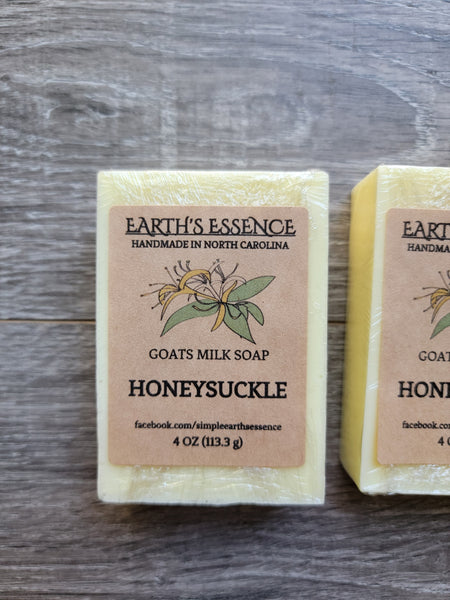 Honeysuckle 4 oz Goats Milk Soap