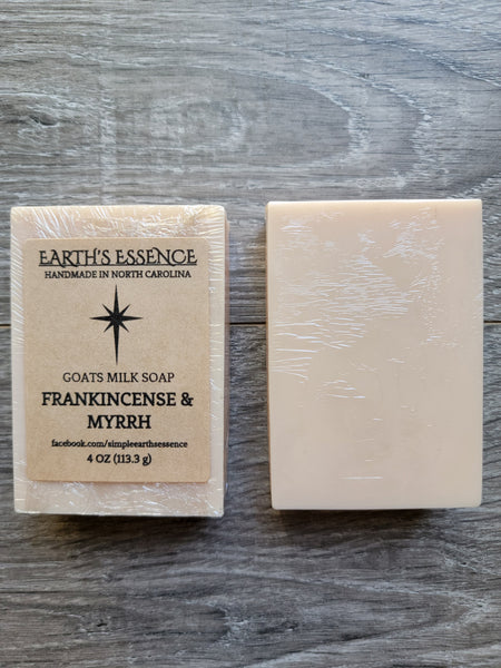 Frankincense & Myrrh 4 oz Goats Milk Soap
