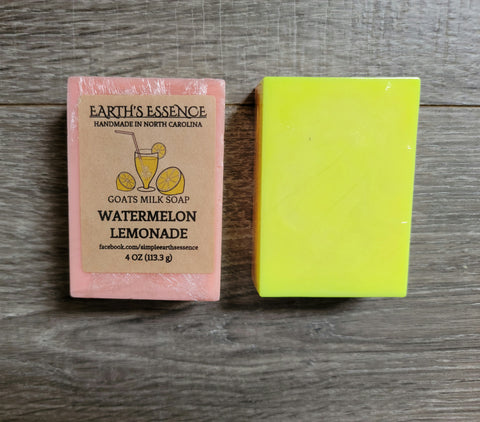 Watermelon Lemonade 4 oz Goats Milk Soap