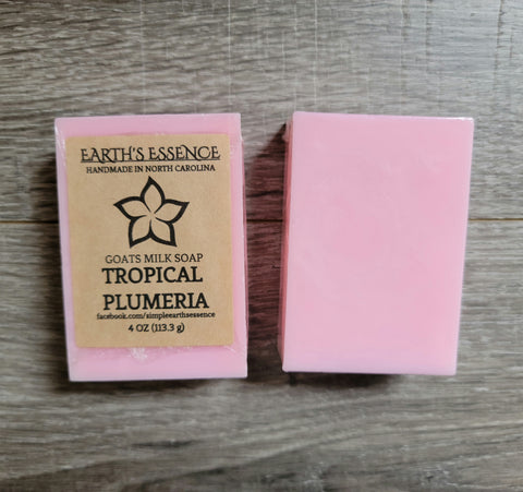 Tropical Plumeria 4 oz Goats Milk Soap