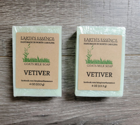 Vetiver 4 oz Goats Milk Soap