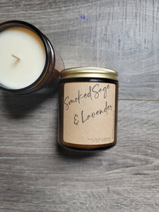 Smoked Sage & Lavender 8 oz Soy Candle