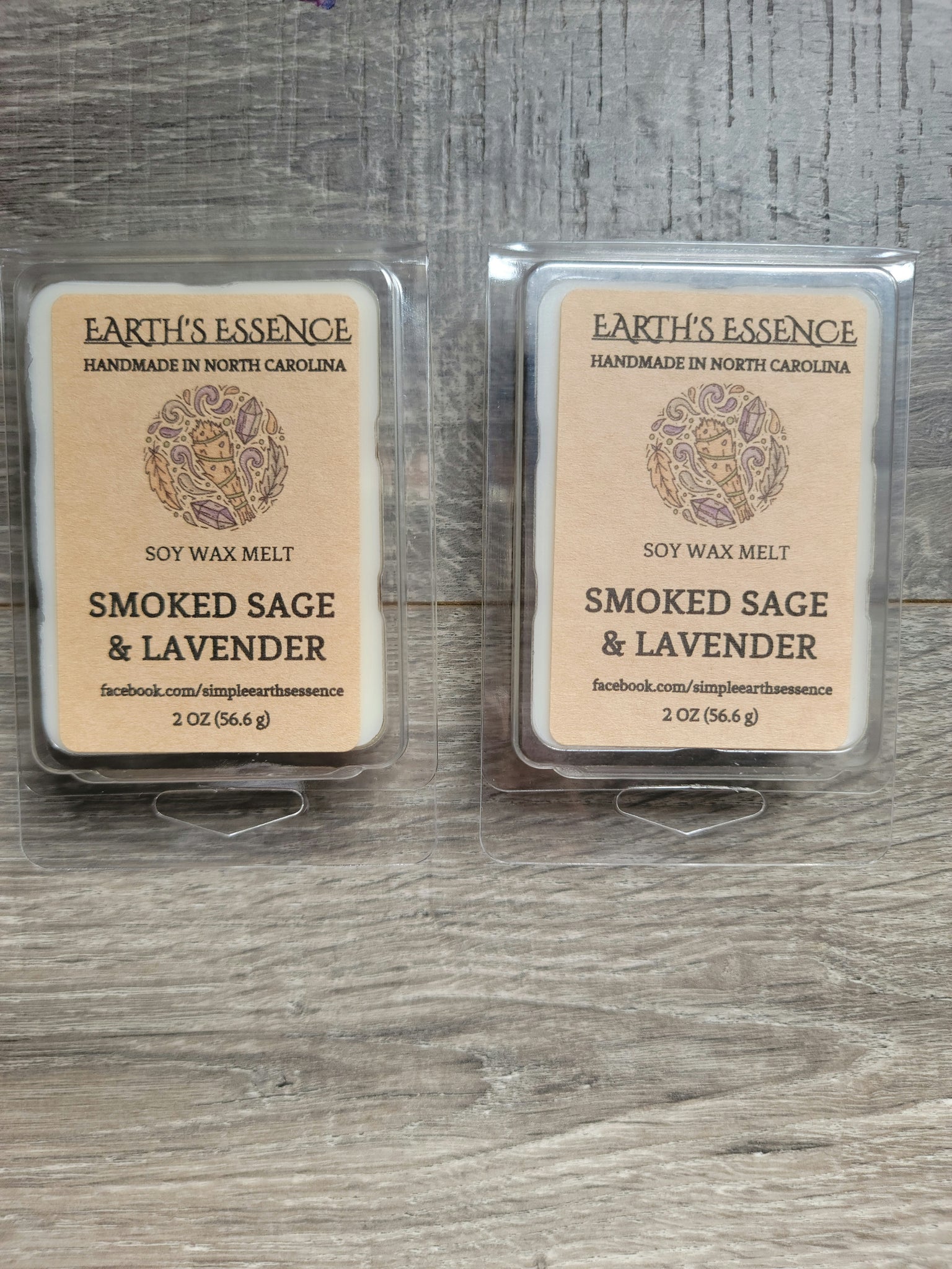 Smoked Sage & Lavender 2 oz Soy Wax Melt