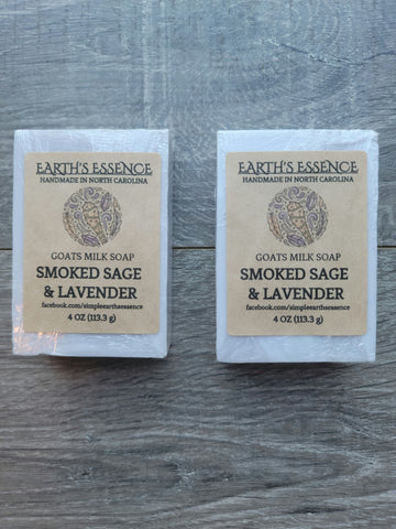 Smoked Sage & Lavender 4 oz Goats Milk Soap