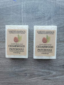 Cedarwood Patchouli 4 oz Goats Milk Soap
