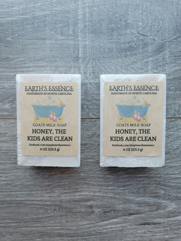Honey The Kids Are Washed 4 oz Goats Milk Soap