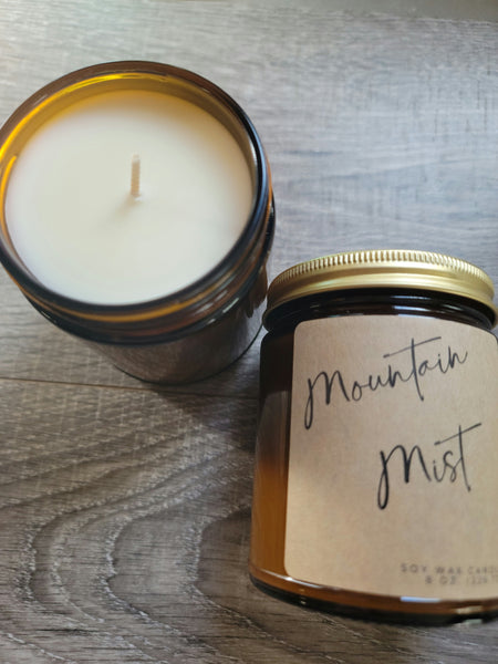 Mountain Mist 8 oz Soy Candle