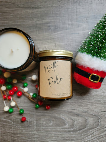 North Pole 8 oz Soy Candle