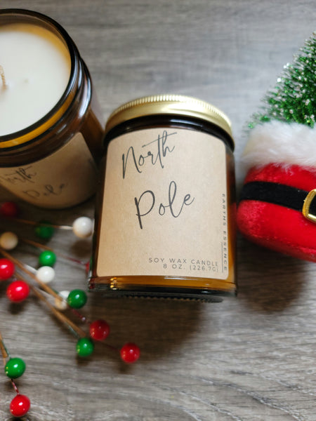 North Pole 8 oz Soy Candle