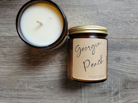 Georgia Peach 8 oz Soy Candle