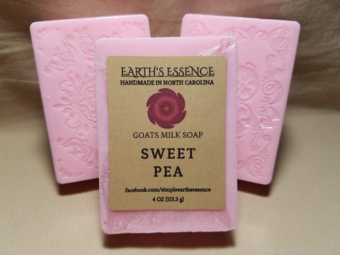 Sweet Pea 4 oz Goats Milk Soap
