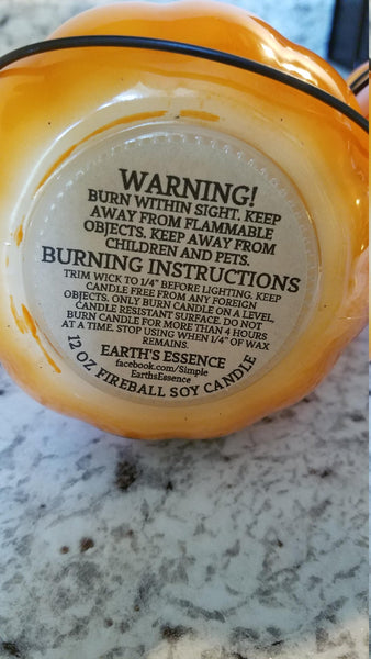 HALLOWEEN 14 OZ Candle, Jack-o-Lantern Candle