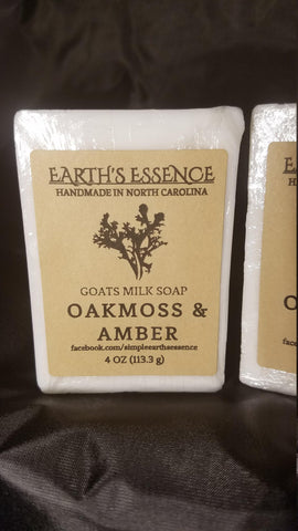 Oakmoss & Amber 4 OZ Goats Milk Soap