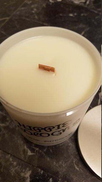 Hippie Cologne 8 oz Wooden Wick Soy Candle