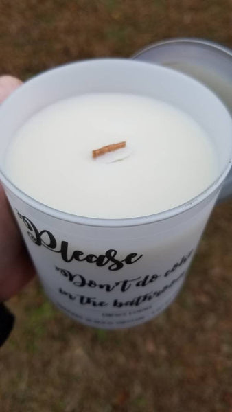 Please Don't Do Coke in the Bathroom Candle, Funny Candle, Candle Humor, Bar Candle, Salon Candle, Funny Gift, 9 oz Handmade Soy Candle