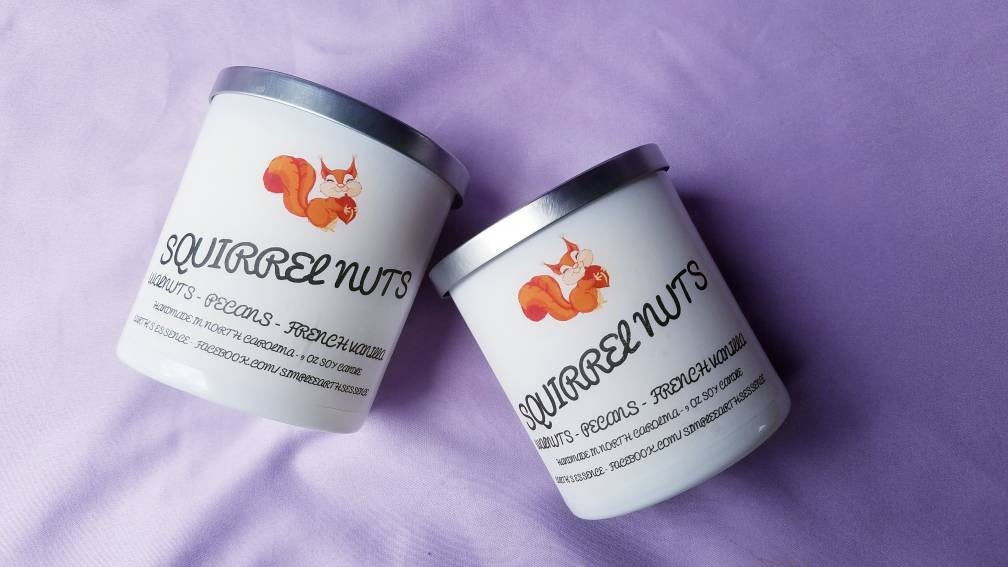 Squirrel Nuts 9 Oz Soy Candle